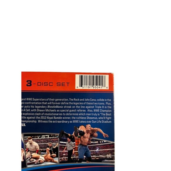 WrestleMania XXVIII 2012 DVD 3-Disc Set The Rock John Cena Wrestling Pre-Owned - Picture 6 of 6